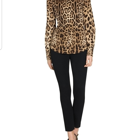 DOLCE & GABBANA Black Stretch pants